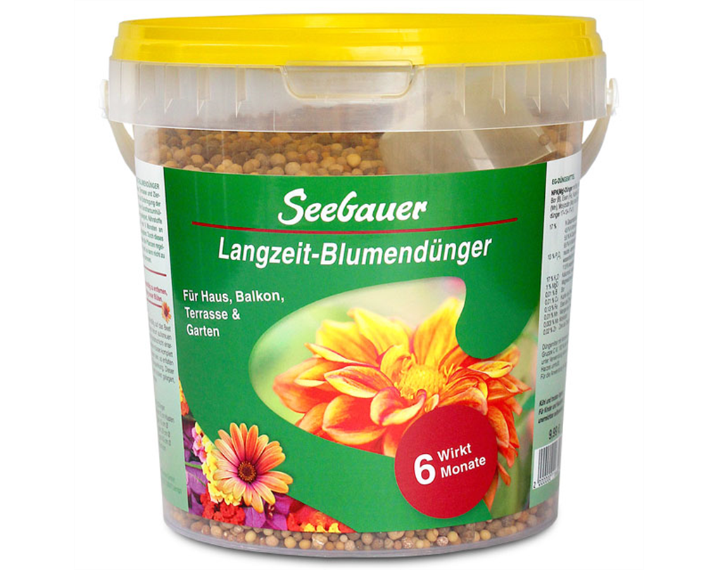 Seebauers BlumenLangzeitdünger , mineralischer Dünger für Haus, Balkon