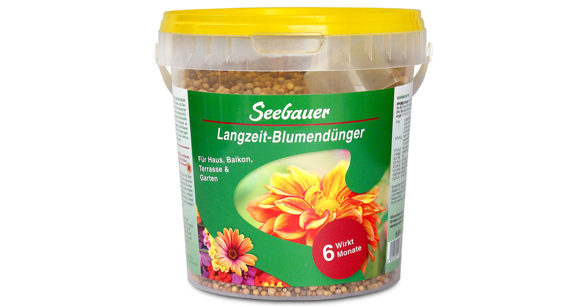 Seebauers BlumenLangzeitdünger , mineralischer Dünger für Haus, Balkon
