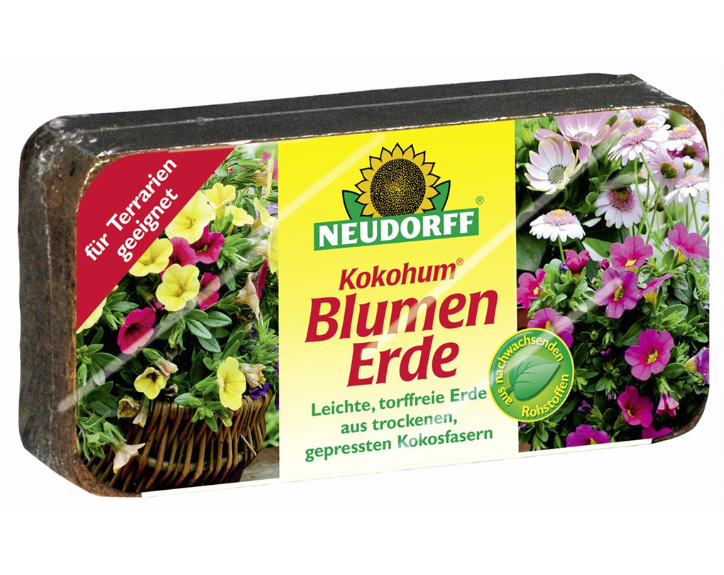 Kokohum® Blumenerde, Briketts aus gepressten Kokosfasern Seebauer