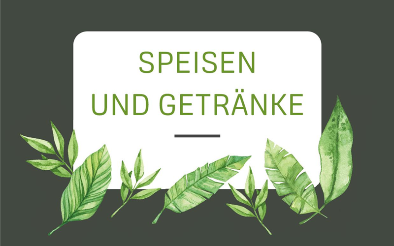 Speisekarte mit Allergenkennzeichnung