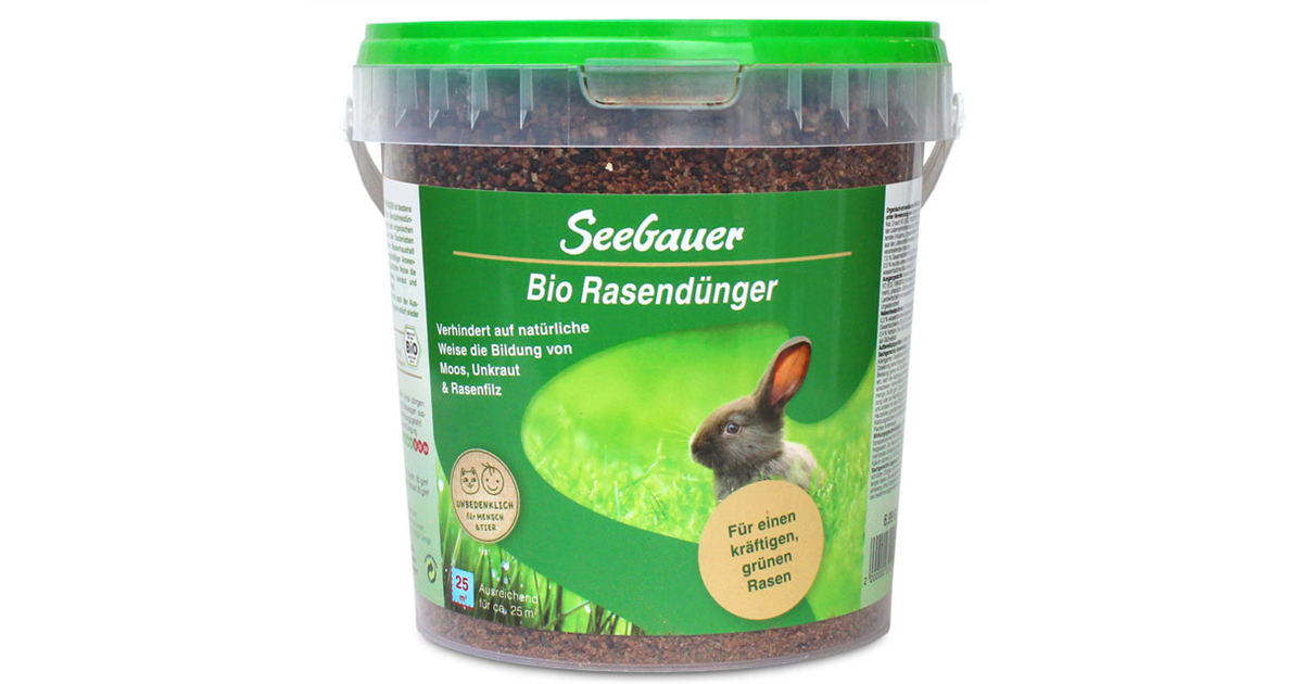 Seebauers Bio-Rasendnger , fr einen krftigen, grnen Rasen - Seebauer
